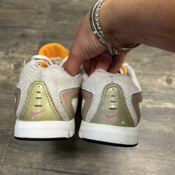 Nike‎ Running Shoes Trainers 316033-161 ORANGE/Pewter/Pink Women’s Size 7 2006 - Picture 4 of 10